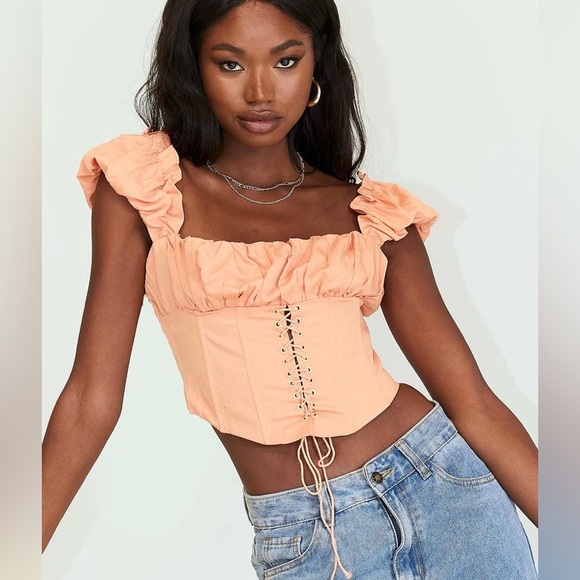 Princess Polly Tops - ISO Princess Polly Harry Top Orange